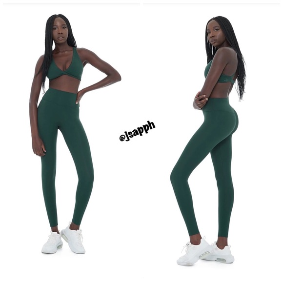 Crop Shop Boutique Pants - Crop Shop Boutique Serenity Leggings - Forest Green